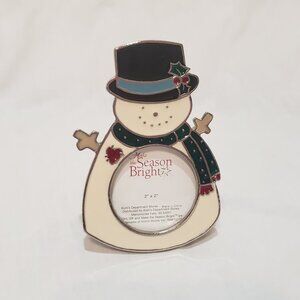 Snowman Picture Frame Tabletop Make the Season Bright Kohl's 4" Christmas Winter